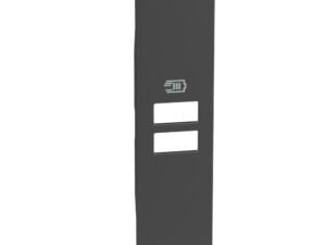 Лицев панел за розетка 2хUSB 1M, за K4191AA, K4191AC, K4191CC черна Living NOW